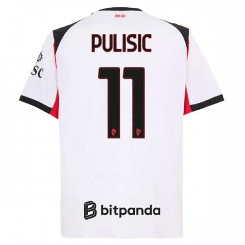 Maglia AC Milan Pulisic 11 Secondo 2025-26 Maniche Corte - Uomo Maglia AC Milan Pulisic 11 Secondo 2025-26 Maniche Corte - Uomo
